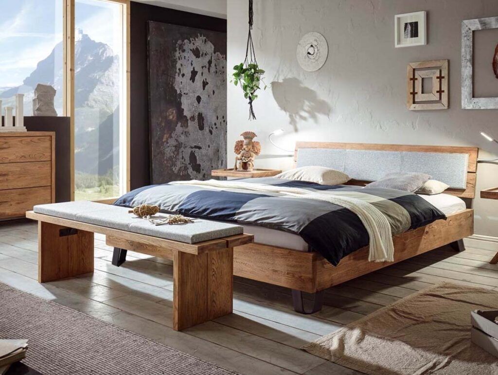 Hasena Bett Cadro 18 Wildeiche Vintage