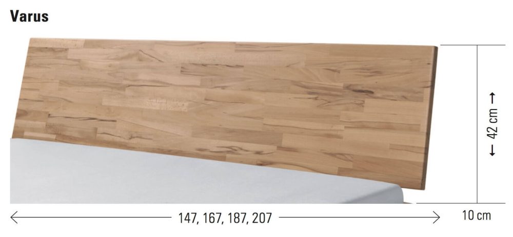 Hasena Bett Kopfteil Fine-Line Syma Varus