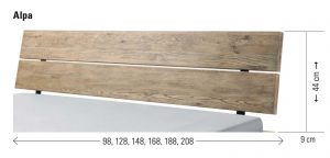 Hasena Bett Oak-Vintage Kopfteil Alpa Wildeiche Vintage