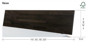 Kopfteil Hasena Bett Varus Wood-Line massivholz Masse