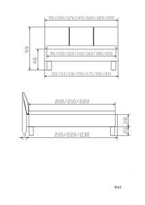 Hasena Bettrahemen Lungo mit Ivio Füssen