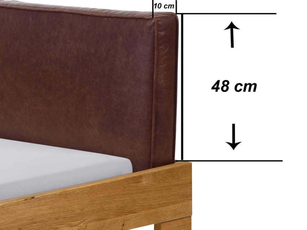 Hasena Bett Kopfteil Cena Masse gepolstert Kunstleder Echtleder Masse Grösse