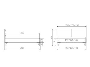 Polsterbett Tamara Konstuktion