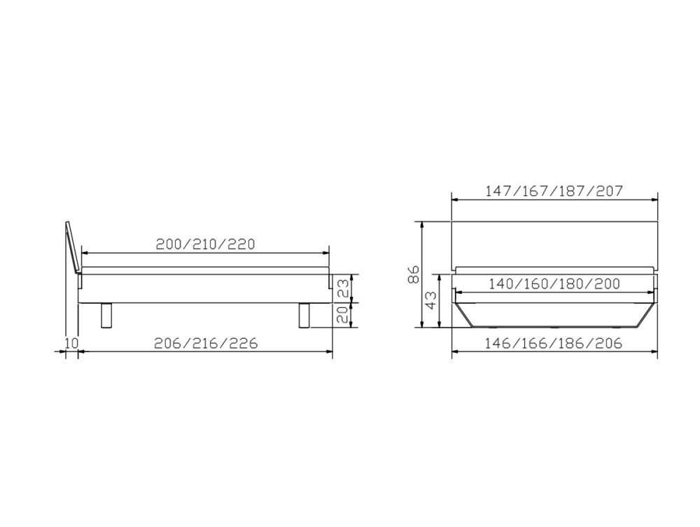 Hasena_Bett_Factory-Line_Cone-23_Slid_Varus_Masse
