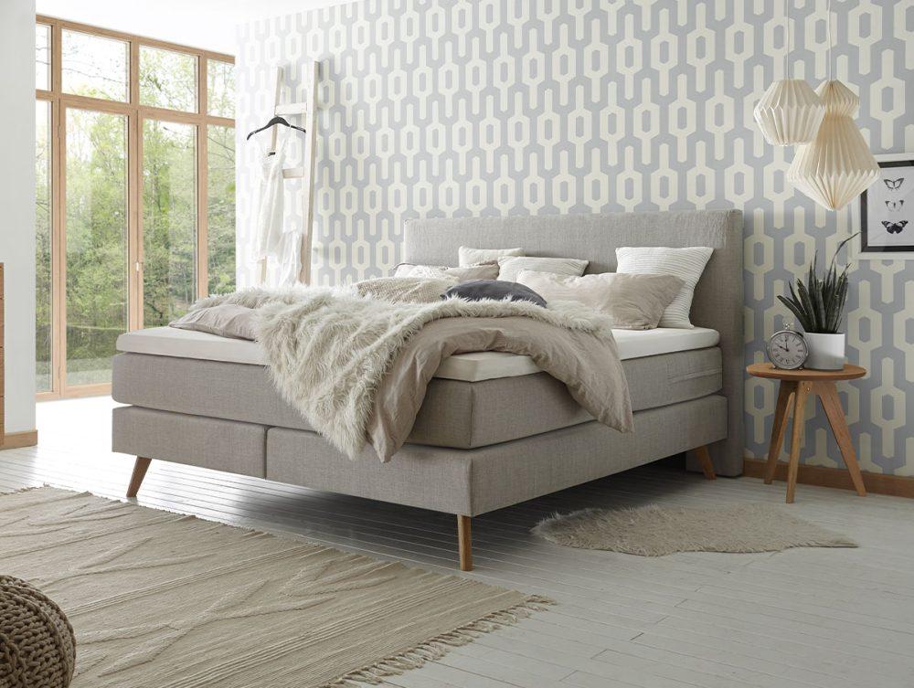 Hasena_Boxspring-Bett-Pronto_Costa_Pepe-grey_Eiche-bianco-gebürstet-geölt
