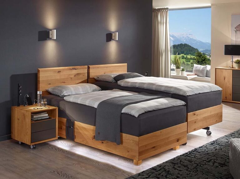 Pflegebett Kirchner Lugano Duobett Boxlike Wildeiche