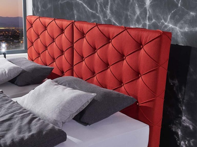 Pflegebett Kirchner Milano Kopfteil rot