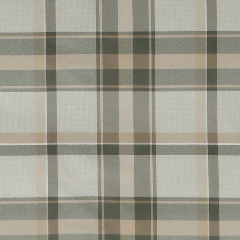 Inspiriert von Bettwäsche Tamara-R Emotion Theo, zeigt dieses Design sich überschneidende beige, hellbraune, graue und weiße Streifen auf hellem Grund; dicke und dünne Bänder erzeugen einen klassischen Tartan-Look für jede Theo-Themeneinrichtung.