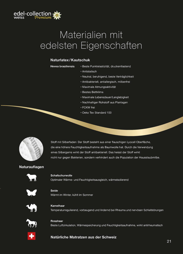 Matratzen mit edelsten Eigenschaften