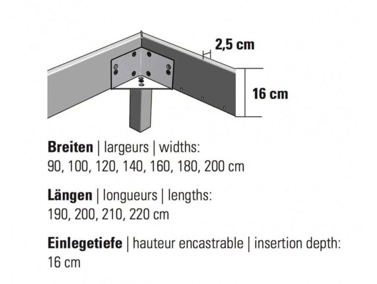 Movie-Line Rahmen Masse Details Grösse