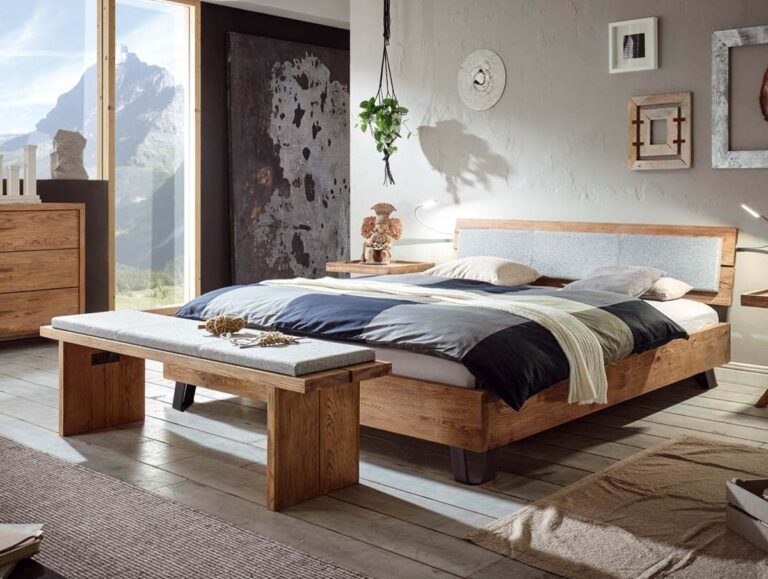 Hasena Bett Cadro 18 Wildeiche Vintage