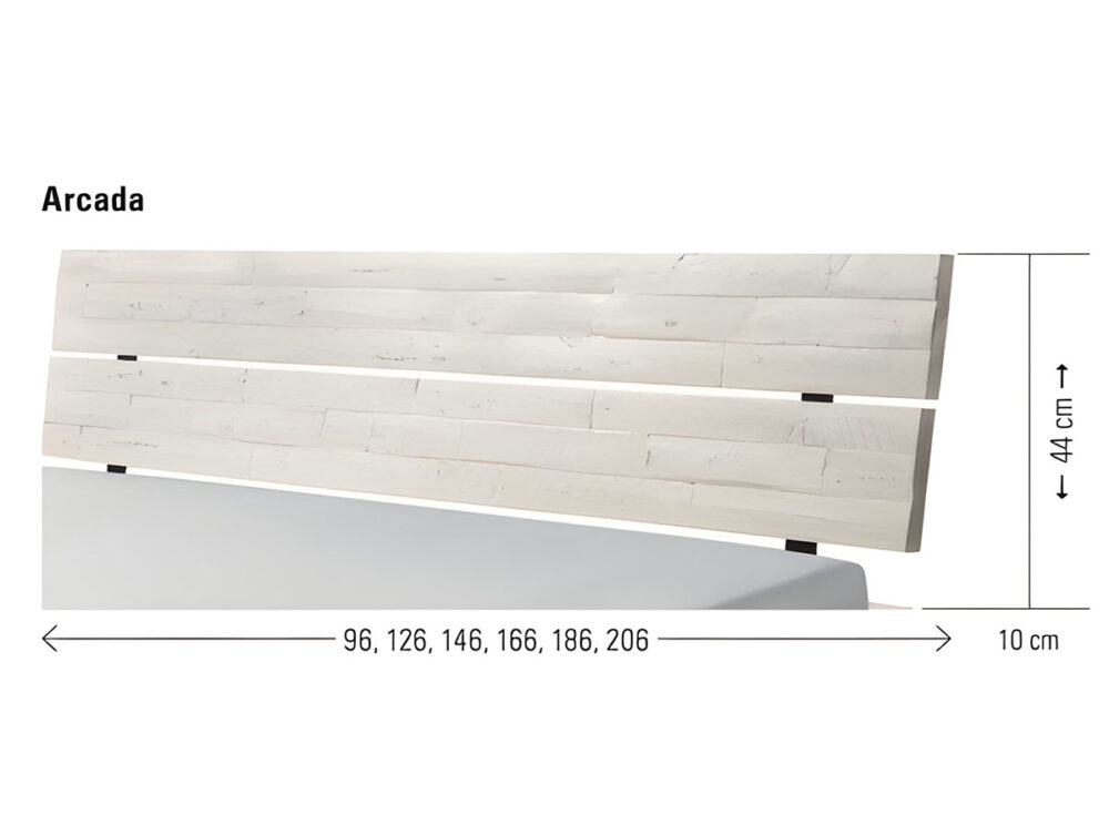 Kopfteil Arcada Bett Akazie massivholz Hasena