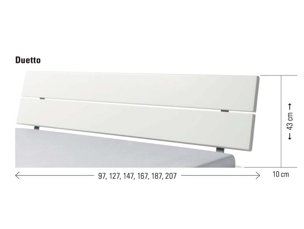 Hasena Bett Kopfteil Fine-Line Duetto