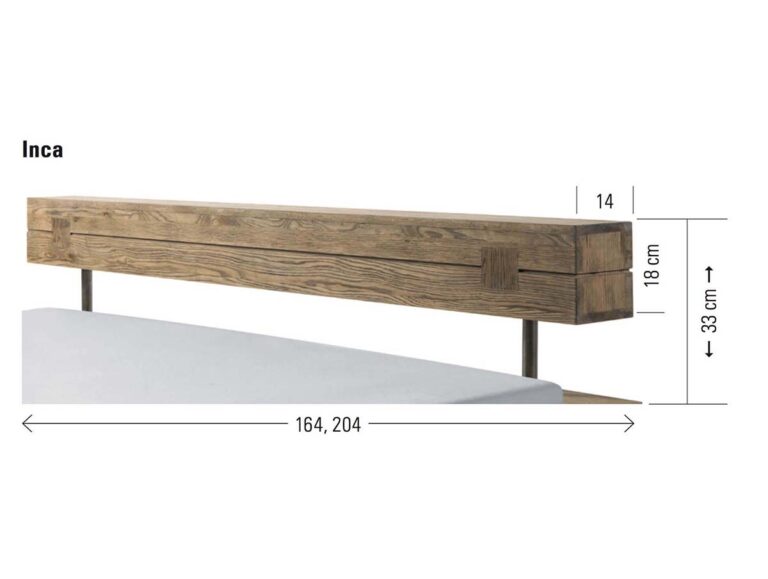 Hasena Bett Oak-Vintage Kopfteil Inca Wildeiche Vintage