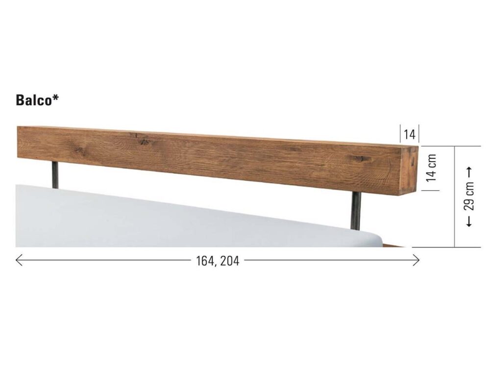 Hasena Kopfteil Oak-Wild Balco