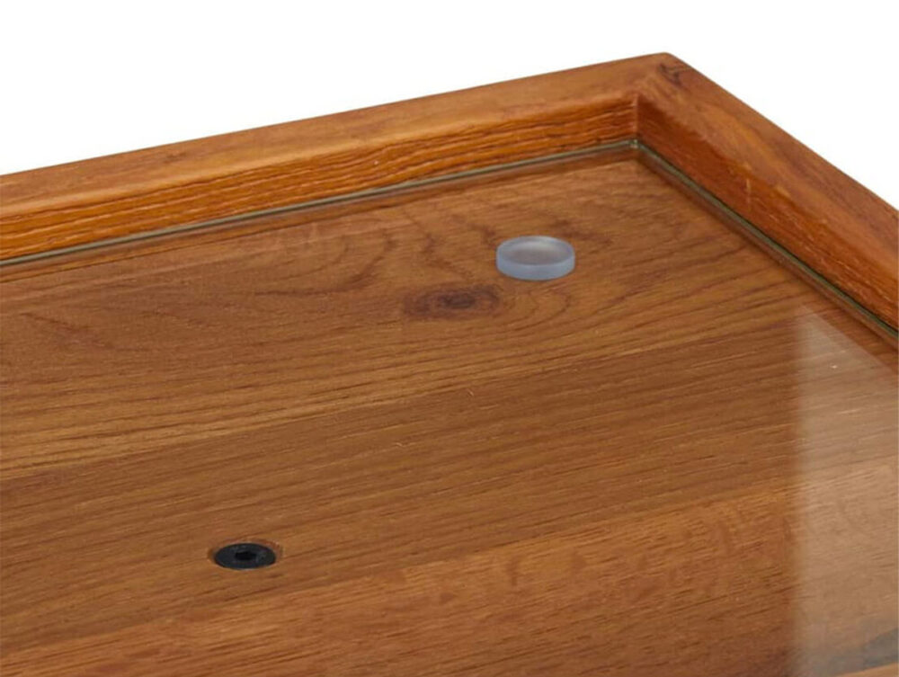 Hasena-Nachttisch-Carpi-Glasplatte