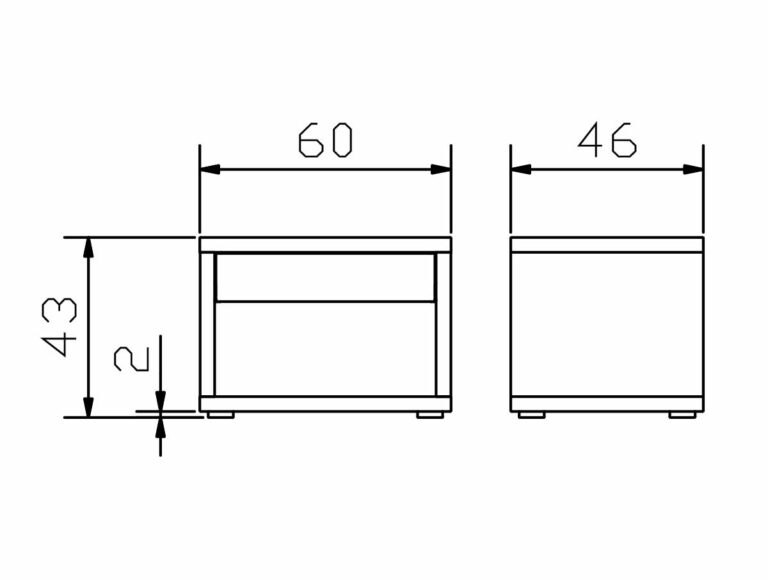 Masse Cubo Nachttisch