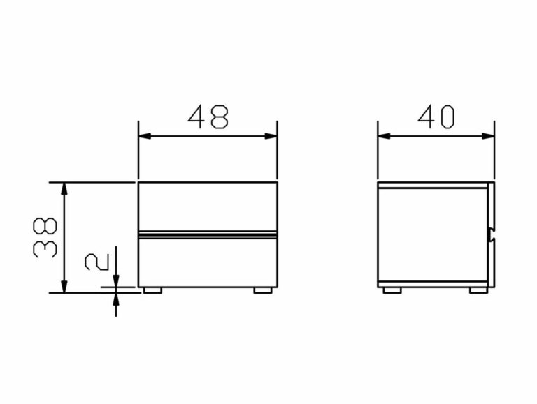 Menza Konstruktion Nachttisch